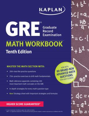 GRE®, Graduate Record Examination, math workbook.