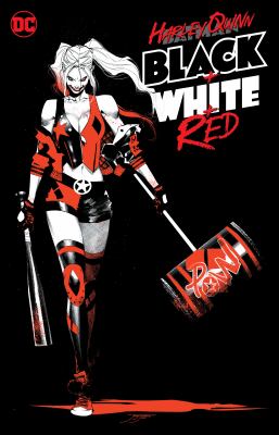 Harley Quinn black + white + red /