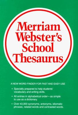 Webster's School thesaurus.