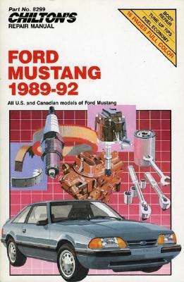 Chilton's repair manual. Ford Mustang, 1989-92.