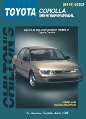 Chilton's Toyota Corolla 1988-97 repair manual /