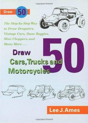 Draw 50 cars, trucks, and motorcycles /