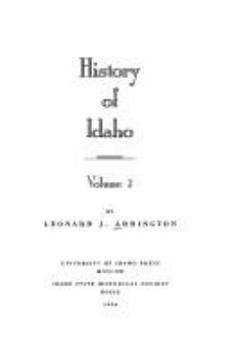 History of Idaho /