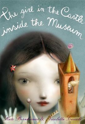 The girl in the castle inside the museum /