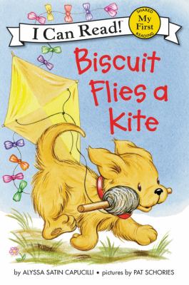Biscuit flies a kite /