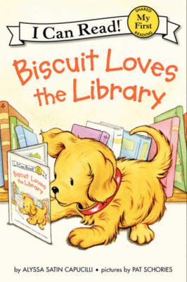 Biscuit loves the library /