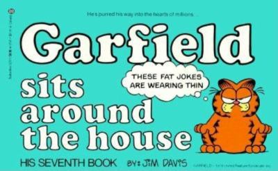Garfield sits around the house /