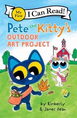 Pete the Kitty's outdoor art project /