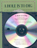 A hole is to dig [compact disc, unabridged] : a first book of first definitions /