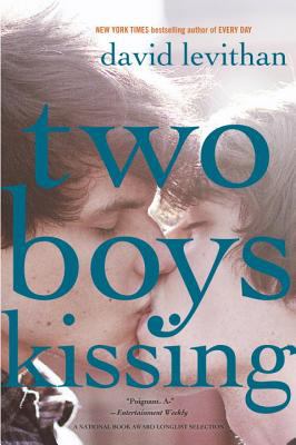 Two boys kissing /