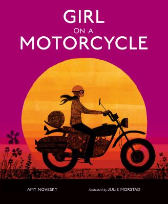 Girl on a motorcycle /