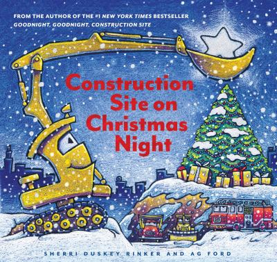 Construction site on Christmas night /