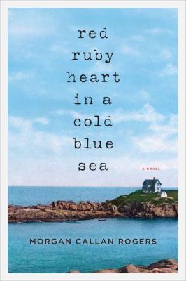 Red ruby heart in a cold blue sea /