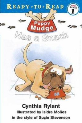 Puppy Mudge has a snack /