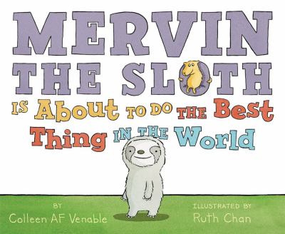 Mervin the sloth is about to do the best thing in the world /