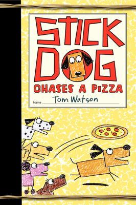 Stick Dog chases a pizza /