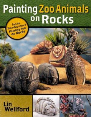 Painting zoo animals on rocks /
