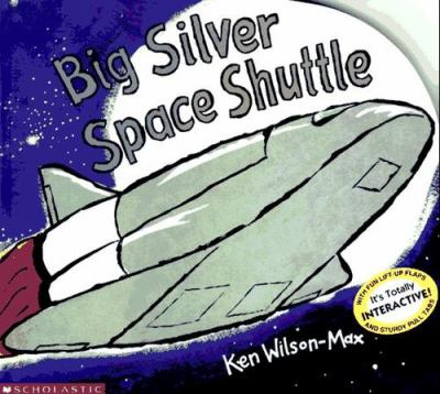Big silver space shuttle /