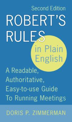 Robert's Rules in plain English /