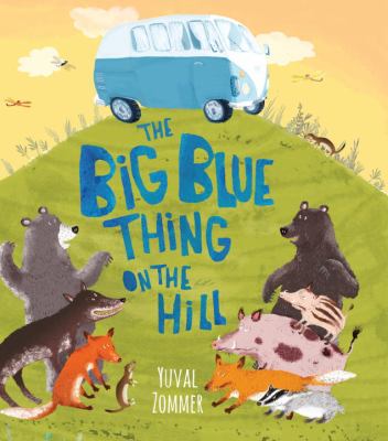 The big blue thing on the hill /